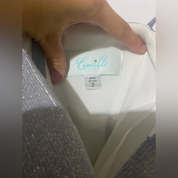 Blue Camille la vie prom dress - Picture 4 of 4